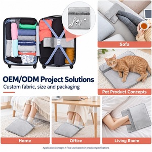 Custom Electric Foot Warmer OEM ODM Customizable Size Color Logo Wholesale Heated Foot Warmer Supplier <b>for</b> Home Office - Product Image 4