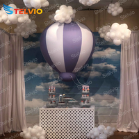1.5m(5ft) PVC demi-ballon à air chaud pour enfants anniversaire ballons suspendus gonflables pour fête de douche de bébé