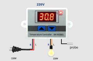 Pantalla LED de 220V, 12V, 24V, incubadora digital, termostato de calefacción y refrigeración, controlador de temperatura - Product Image 5