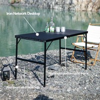 Vente en gros de mobilier d'extérieur pliable pour restaurant, randonnée, pique-nique, table de camping pliante et portable pour événements