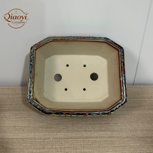 Macetas de Porcelana para Jardín, Macetas de Bonsái de Arcilla Morada Yixing, Macetas Rectangulares de Cerámica Esmaltada de Estilo Chino para Interiores y Exteriores - Product Image 5