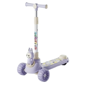 Trottinette à 3 roues pour enfants avec roues lumineuses, hauteur réglable, design pliable, lumière incluse - Cadeau de fête - Product Image 2