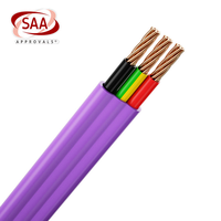 Câble en cuivre double et terre 1,5 mm² 2,5 mm² 16 mm² 3 conducteurs plats Série TPS