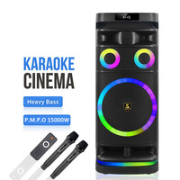 Altavoz Inalámbrico CH-1209 con Sonido Estéreo Nítido, Subwoofer de 12 Pulgadas, TWS, USB, Altavoz para Fiestas, Altavoz con Ruedas para DJ, Sistema de Karaoke para Exteriores