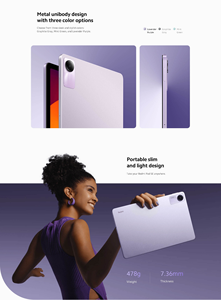 Nouvelle tablette <span class=keywords><strong>Redmi</strong></span> Pad SE 11 pouces FHD+ 90Hz avec protection oculaire, Wi-Fi, 6 Go-8 Go de <span class=keywords><strong>RAM</strong></span>, 128 Go-256 Go de ROM, batterie 8000 mAh, 4 haut-parleurs, tablette Android - Product Image 4