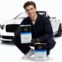 Vernis acrylique brillant léger C-9800, revêtement liquide en spray pour la finition des surfaces automobiles