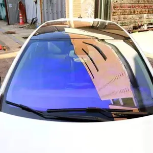 דחיית IR גבוה VLT 83% שליטת שמש רכב חלון סרט זיקית כחולה