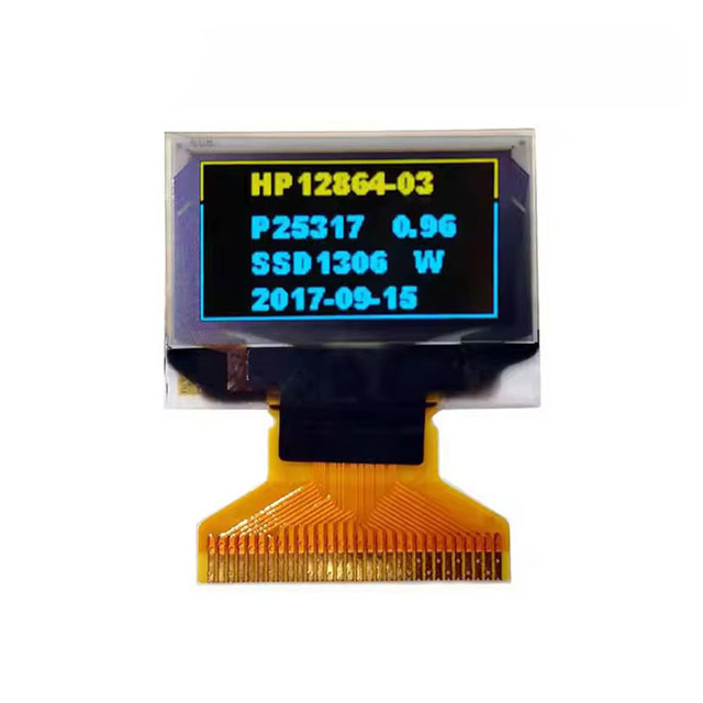 0.96" 128x64 OLED Display Module SSD1306 Driver COG FPC Flexible Cable Monochrome OLED Screen