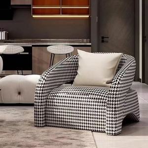 Venta directa de fábrica de sillones individuales de lujo ligero, ideales para salas de estar, familias pequeñas y salas de espera. - Product Image 4