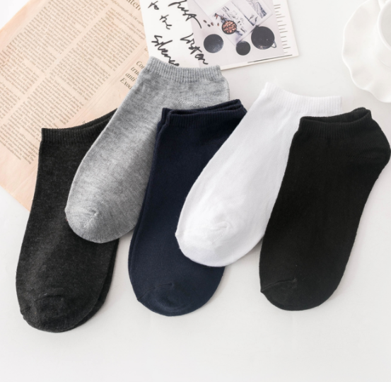 Мужские низкие хлопковые летние носки на заказ 100 для мужчин белые черные спортивные носки