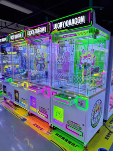 Lucky Dragon Coin Operated Crane <b>Machine</b> Plush Toy <b>Claw</b> Doll <b>Machine</b> <b>Game</b> With Flashing Light For Amusement Park - Product Image 1