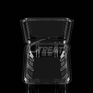 Op maat gemaakte groothandel wegwerp voedselveilige fruitverpakkingen voor onderweg, blister clamshell doosverpakkingen van PET plastic fruitcontainers - Product Image 4