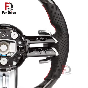 Accesorios de Mejora para Automóviles, <span class=keywords><strong>Volante</strong></span> de Fibra de Carbono para Mercedes Benz <span class=keywords><strong>AMG</strong></span> CLS W218 W219 550 500 Clase C W205 W204 Clase G S W221 - Product Image 3