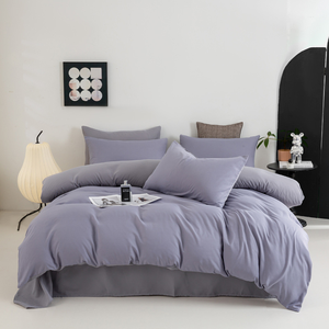 Ensemble de literie d'hôtel en microfibre brossée ultra douce 4 pièces, drap plat, drap housse avec <span class=keywords><strong>2</strong></span> taies d'oreiller pour la maison et l'hôtel - Product Image 2