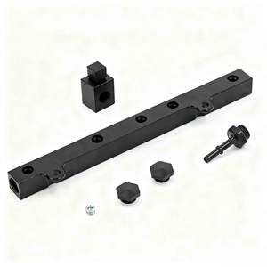 OEM Custom Precision <b>Metal</b> Manufacturing Prototype Aluminum K SERIES BLACK FUEL <b>RAIL</b> Kit High Flow Injection Fuel <b>Rail</b> - Product Image 2