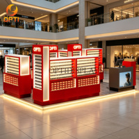 Kiosque de présentation de lunettes de soleil écologiques pour la décoration de magasin, design de kiosque de lunettes de mode