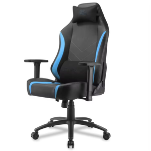 Chaise de jeu à hauteur réglable en cuir PU avec cadre en métal Silla Gamer, siège de direction pivotant, appui-tête réglable pour le bureau et la maison - Product Image 1