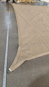 Güneş gölge yelken kavisli ticari açık gölge kapak kum dikdörtgen ağır geçirgen 250GSM köy gölge bez - Product Image 4