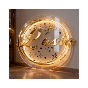 Azienda interna 3D logo della Reception Custom <span class=keywords><strong>Led</strong></span> segno di bordo luce in acrilico segno <span class=keywords><strong>Led</strong></span> in metallo oro retroilluminato <span class=keywords><strong>Led</strong></span> Business Sign - Product Image 4