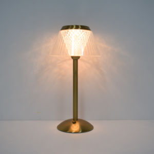 Kristall Lampen schirm Gold wiederauf ladbare Codeless Touch Control Party Weihnachten Luxus kleine Hochzeit Tisch lampe - Product Image 4