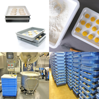 Caisse de levage empilable JOIN pour pâte à pizza de qualité alimentaire, pour cuisine centrale, boulangerie et usine de plateaux à pizza