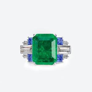 Joyería fina de moda de lujo personalizada, anillos de circón multicolor de plata 925 para mujer, regalo de banda de boda para el Día de la madre de San Valentín - Product Image 1