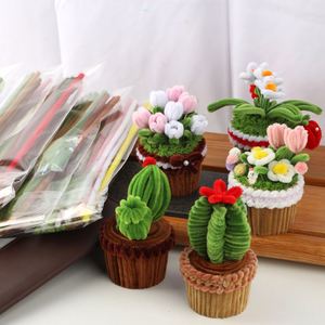 Desktop Mini-Garden <b>Craft</b> <b>Kit</b> Grow a Charming Collection of Pipe Cleaner Cacti Tulips More in Their Own Tiny Pots - Product Image 6
