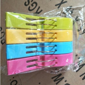 Large Strong Windproof Clothespins 4 Pack Plastic Stainless Steel Outdoor Drying Bedding <b>Quilt</b> Blanket Use - Product Image 5