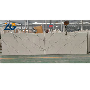 ZGSTONE Calacatta, losa de piedra de cuarzo blanco, encimera de cocina, losa de cuarzo Artificial de mármol para encimera de cocina de baño - Product Image 2