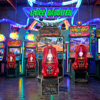 Nuevo Popular Simulador de coches de carreras de acero inoxidable Arcade F1 juego de coches y máquina de lotería de interior Popular simulador de carreras y conducción