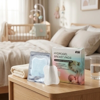 Coussinets de refroidissement pour mamelons en hydrogel certifiés GMP CSI, ultra-doux, respirants, imperméables, à poser sous les seins pour les mamans