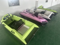 ArtPower EB01P Jet ski électrique 240 cm de long en ABS couleur rose 72V, mini bateau motorisé 50 km/h pour les aventures aquatiques