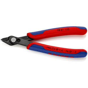KNIPEX 78 61 125 SB อิเล็กทรอนิกส์ ซุปเปอร์ ไนป์สพร้อมด้ามจับหลายส่วนประกอบขัดเงา 125 มม. - Product Image 1
