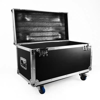 Flight case en aluminium pour 6 projecteurs LED Par 6-en-1 avec roues, idéal pour le transport de matériel d'éclairage de scène pour mariages, DJ, discothèques et spectacles