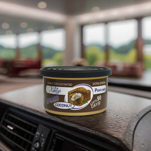 Pour les parfums de Californie désodorisant de voiture en fibres organiques noix de coco vanille longue durée Freesia poire écologique solide canettes coton - Product Image 2