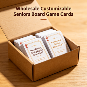 Carte da <span class=keywords><strong>Gioco</strong></span> in PVC Personalizzabili all'Ingrosso per Anziani, Carte da Collezione Cinesi in Plastica per Giochi di Abilità Fisica - Product Image 3