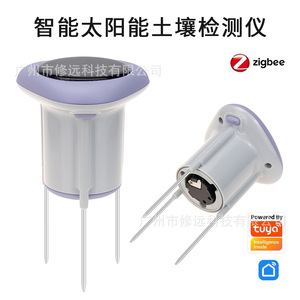 เซ็นเซอร์วัดดินแบบโซลาร์ วัดอุณหภูมิ ความชื้น ค่าการนำไฟฟ้า ZigBee สมาร์ทการ์เดน สำหรับตรวจสอบต้นไม้ - Product Image 5