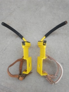 Grappins d'escalade pour poteaux en béton, en acier robuste, pour électriciens, équipement de <span class=keywords><strong>sécurité</strong></span> individuelle, capacité de charge 150 kg - Product Image 3