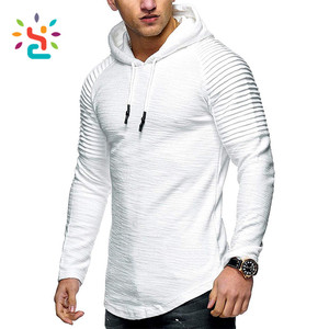 Sudadera con Capucha para Hombre con Mangas con Volantes, Sudadera Lisa, Sudadera con Capucha y Cuello Redondo, en Oferta - Product Image 3