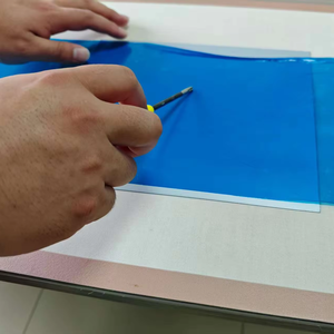 פה כחול אנטי שריטה עצמית דבק סרט מגן שידור אור גבוה אור ללא בועת לוגו קל נירוסטה רך 50 ס "מ גודל 30 ס" מ - Product Image 1