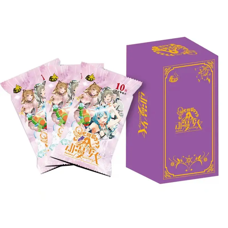 original Goddess Story card pack girl party Moe girl field bronzing anime characters collection flash card Rem kids toys Gift