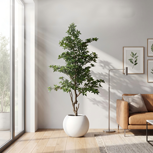 Nouvelle Arrivée Vente Chaude Plantes Nordiques Simulées 180-230 cm Grand Arbre en Plastique <span class=keywords><strong>Pieris</strong></span> <span class=keywords><strong>Japonica</strong></span> pour Aménagement Paysager Maison Hôtel Bureau - Product Image 3