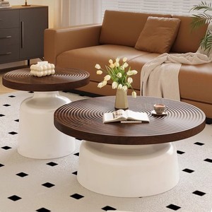 Hiện đại sang trọng rắn Bàn cà phê gỗ đặt trang trại cổ điển với lưu trữ cho phòng khách và sử dụng nhà nhập cảnh - Product Image 1