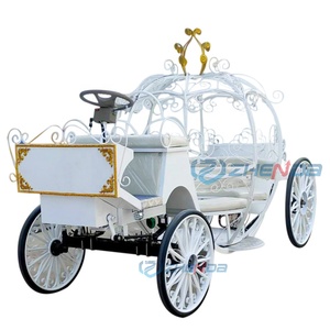 Chariot de mariage 6 places très demandé, chariot de princesse citrouille, chariot à chevaux, chariot Cendrillon, chariot à bonbons, transport spécial - Product Image 4