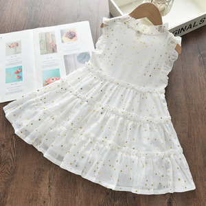 CDE214 Vestido de Princesa para Niña Pequeña, Nuevo Modelo 2020, Estilo Boutique, Verano, Sin Mangas, con Capas de Lentejuelas, para Fiesta - Product Image 6