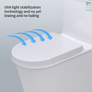 XJJ-9058 Copriwater in Plastica dal Design Moderno Europeo con Chiusura Ammortizzata, Allungato, con 3 Anni di Garanzia per Uso Bagno - Product Image 5