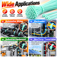Attaches-câbles en nylon de qualité professionnelle pour véhicules électriques, stabilisées à la chaleur 120°C, ignifuges UL94V-2, pour batteries de véhicules électriques