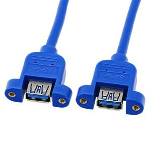 สายต่อขยาย USB 3.0 หญิงต่อหญิง 2 พอร์ต ทองแดงเคลือบดีบุก ตัวเชื่อมต่อการถ่ายโอนข้อมูลความเร็วสูง - Product Image 4