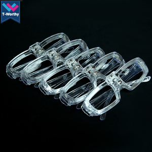 T-Worthy Promotion Halloween LED Lunettes <span class=keywords><strong>En</strong></span> Plastique EL Fil Fête Lumière Jouets Glowing Christmas Rave Rave Personnalisé Noël - Product Image 4