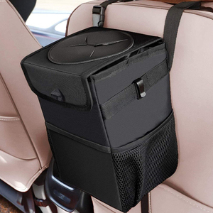QQgift OEM custom waterproof Car Rubbish Bin trash can Waste Bag Foldable cooler bag storage Bag for Car with Lid Organizer